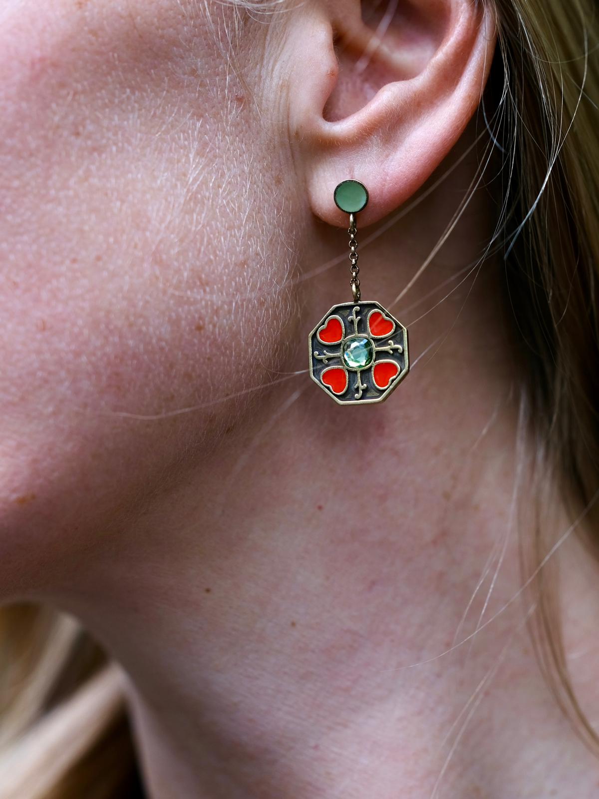New Heart Garden Earrings
