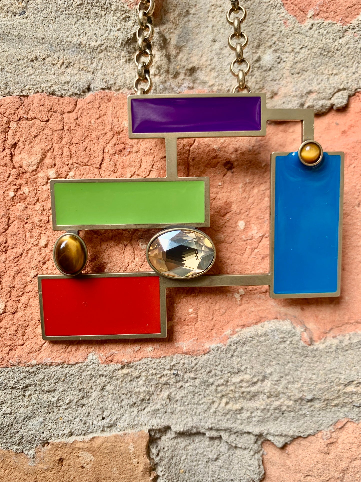 Suzanne Tiger’s eye Brooch Pendant