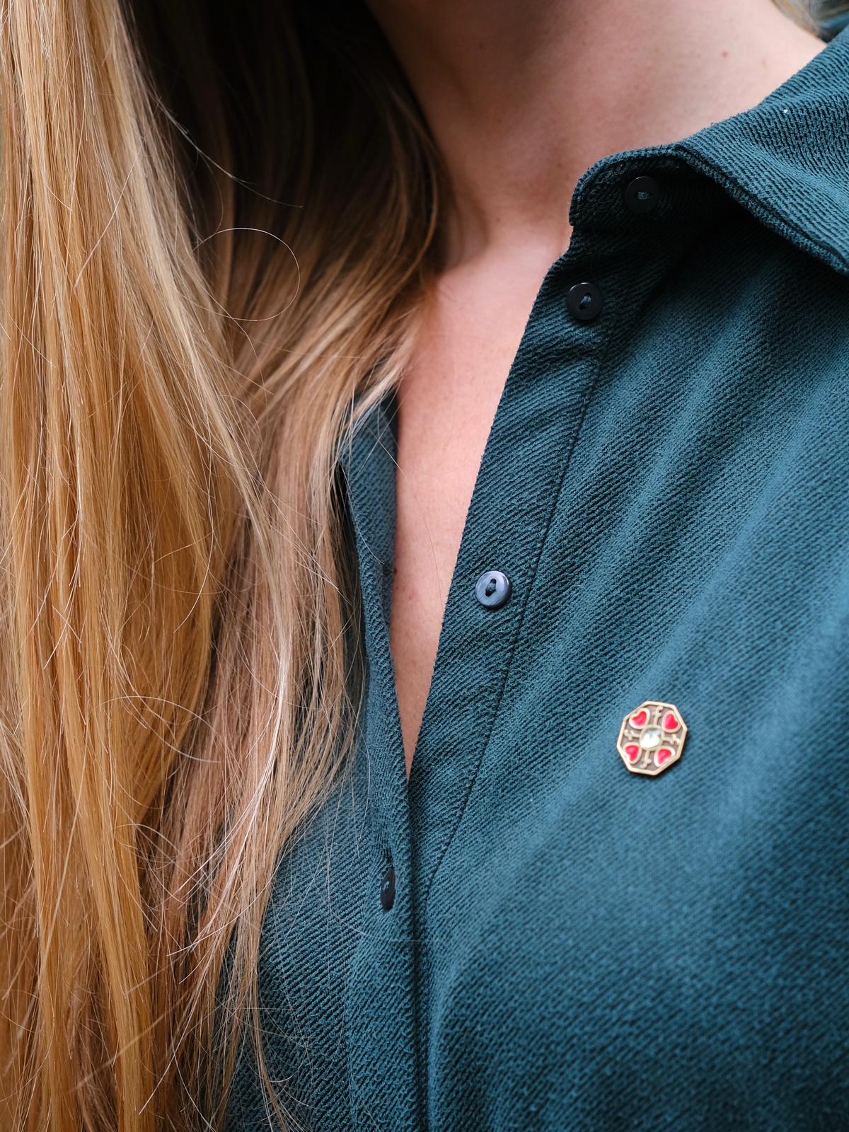 New Heart Garden Pin
